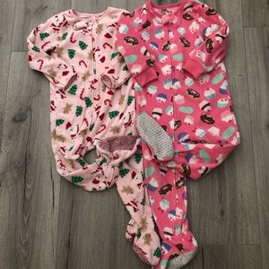 Carter’s fleece footie pajamas